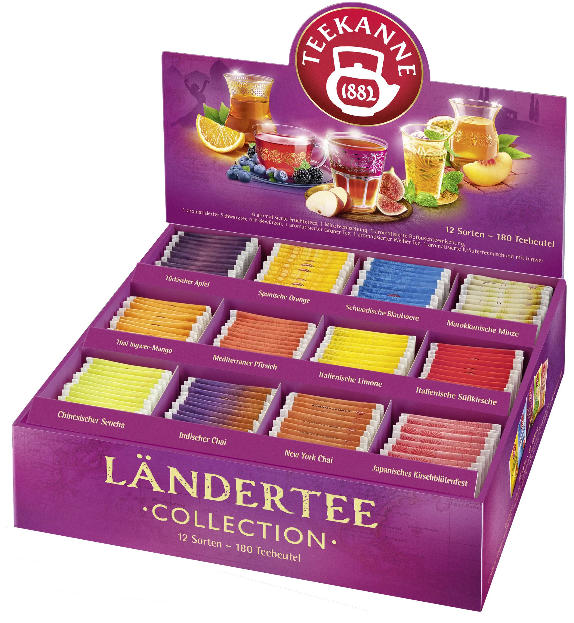 Teekanne Ländertee Collection Box 180 St.