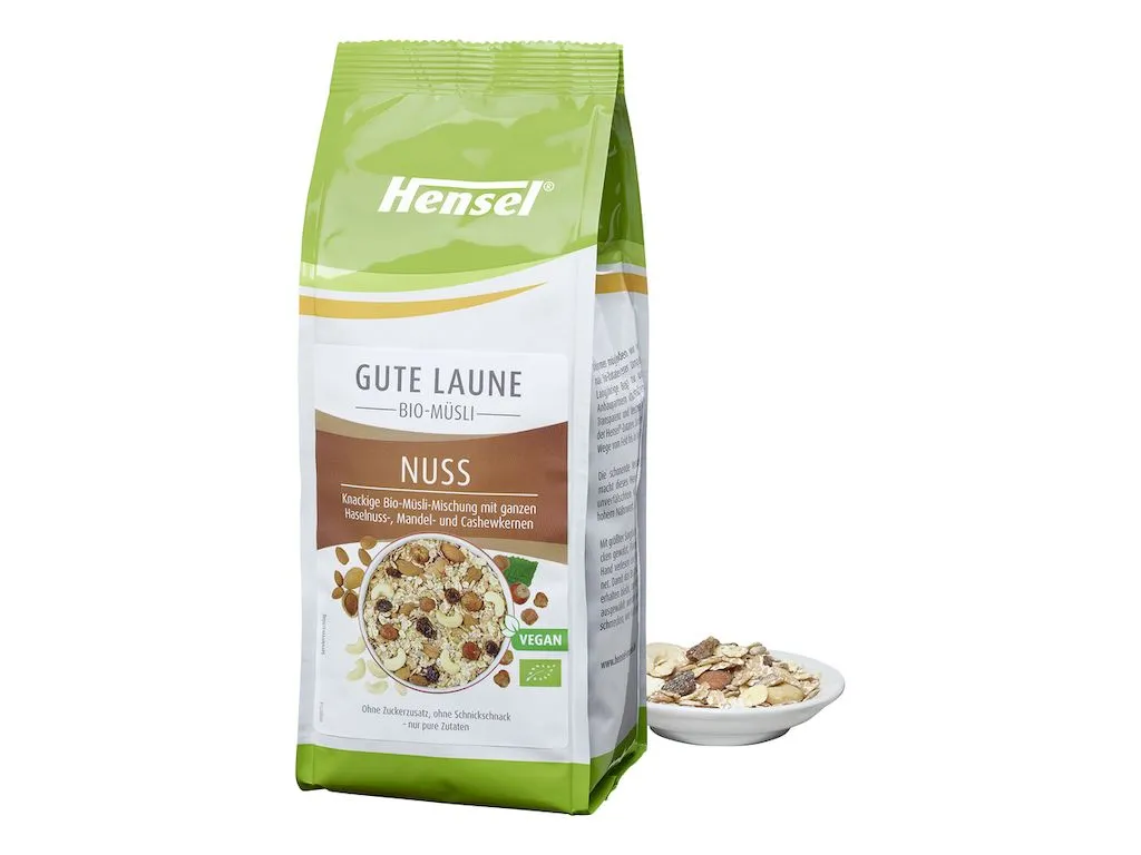 Hensel GUTE LAUNE Bio-Müsli Nuss (454g)