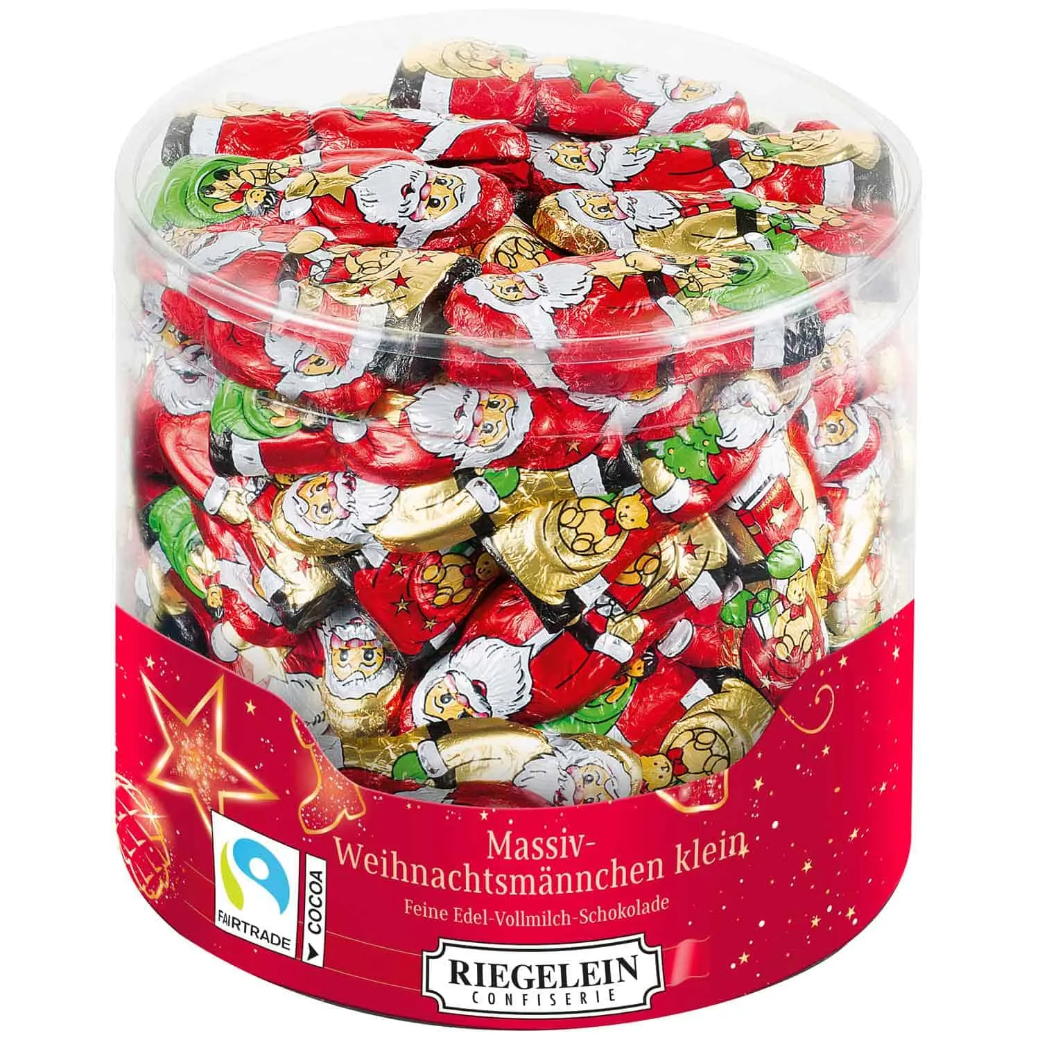 Riegelein Massiv Weihnachtsmann 5,5cm 63 St. 525g