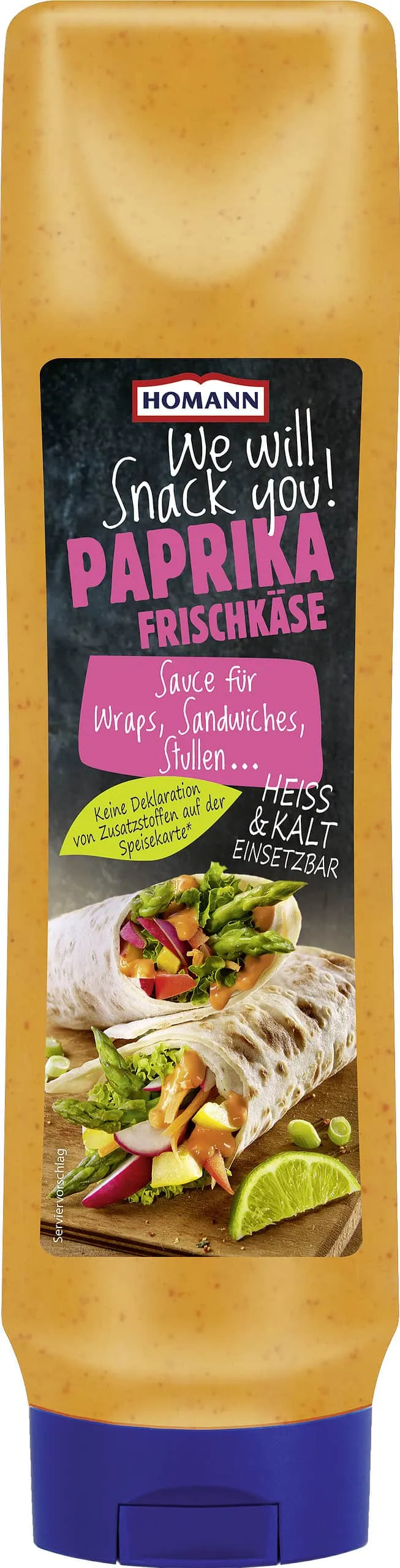 Homann Snack Sauce Paprika Frischkäse 875 ml