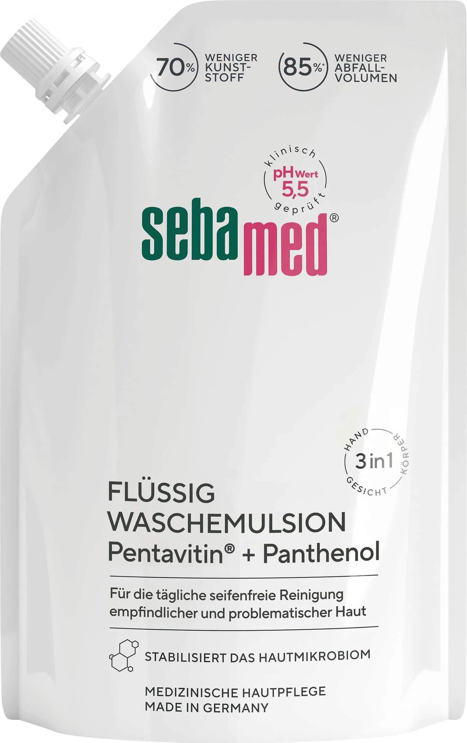sebamed Flüssig Wasch-Emulsion Nachfüllbeutel 400 ml