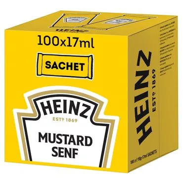 Heinz Mustard Senf mittelscharf Portionsbeutel 100 x 17 ml