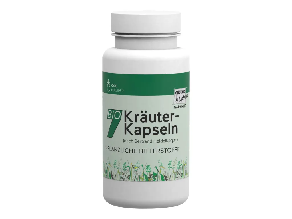 7 Kräuter-Kapseln nach Bertrand Heidelberger bio (100 Stück)