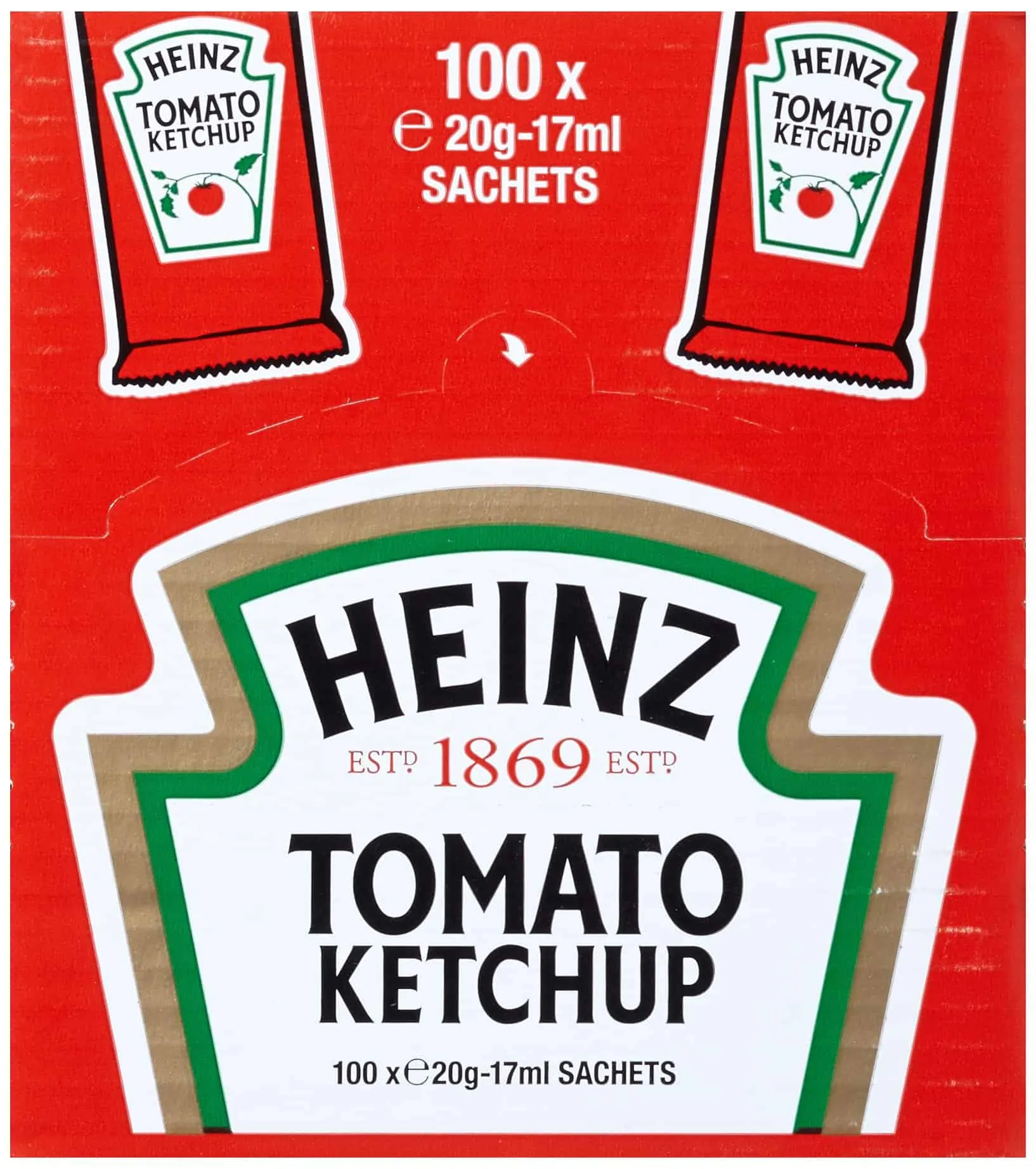 Heinz Ketchup Portionsbeutel 100 x 17ml Beutel