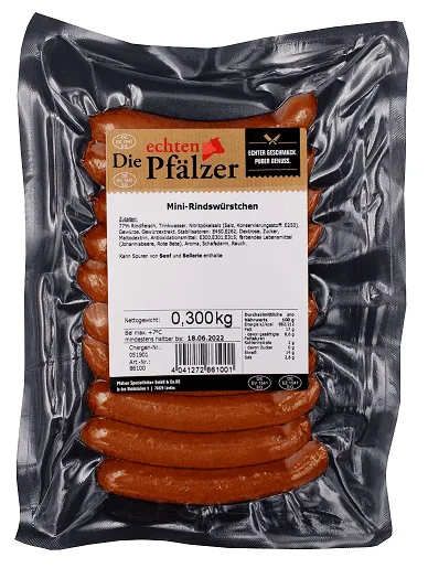 Pfälzer Spezialitäten Mini-Rindswürstchen 10 x 30g