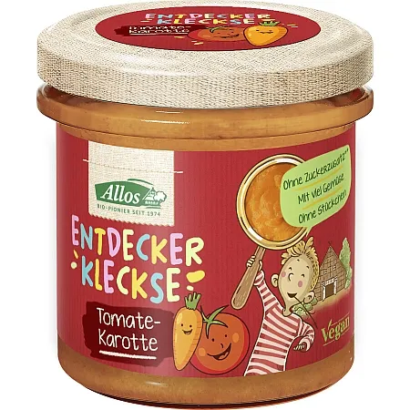 Allos Entdeckerkleckse Tomate Karotte 140g
