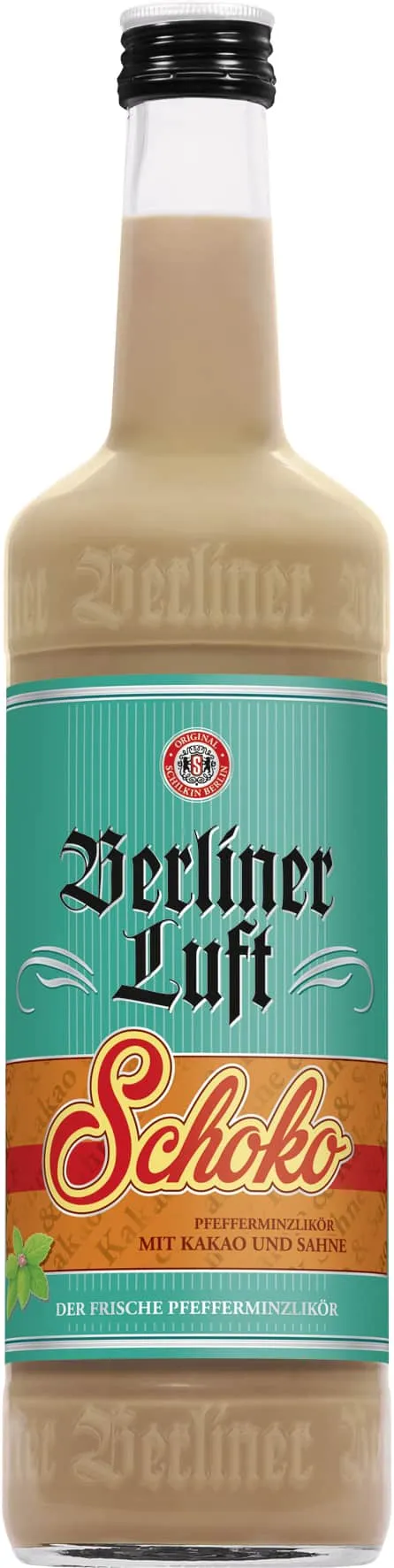 Berliner Luft Pfefferminzlikör Schoko 15 % 0,7 L