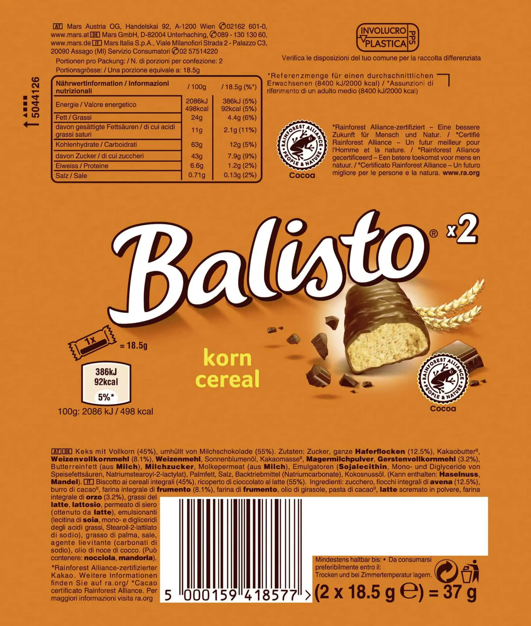 Balisto Korn-Mix 20 x 37g