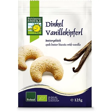 Bohlsener Mühle Dinkel Vanillekipferl 125g