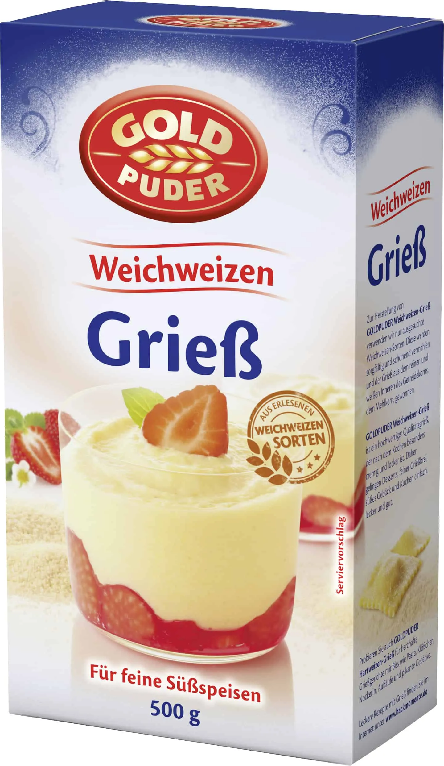 Goldpuder Weichweizengrieß 500 g