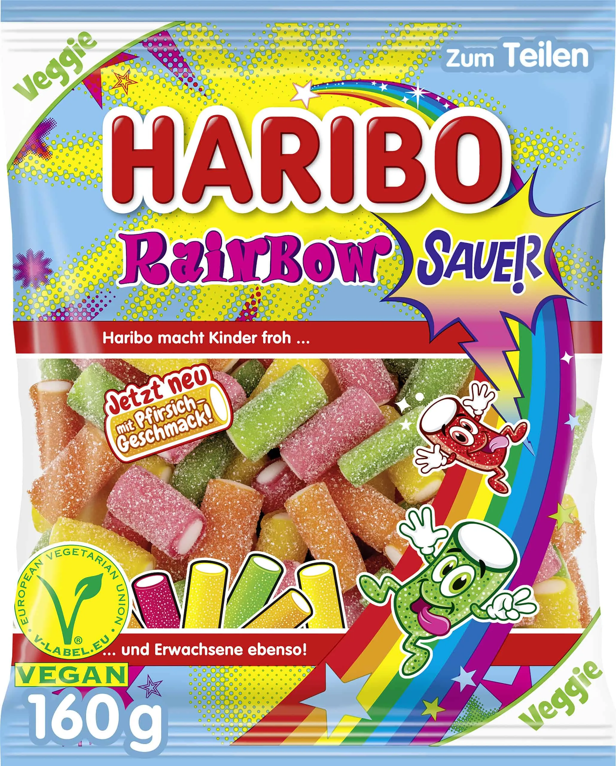 Haribo Rainbow Fizz 160g