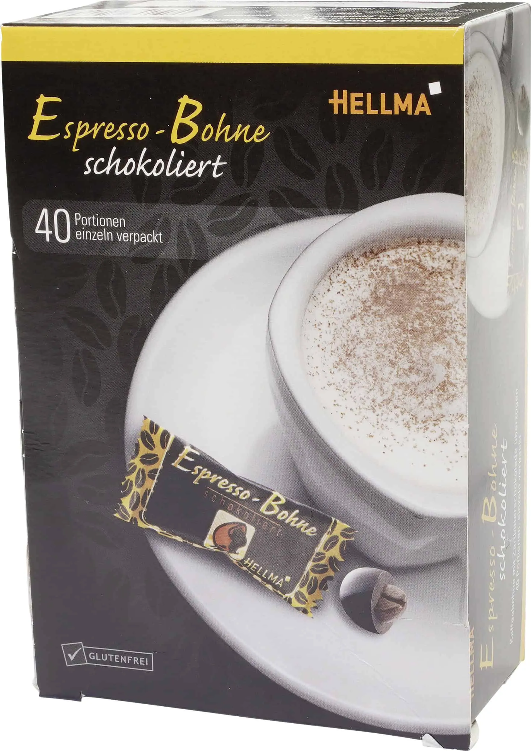 Hellma Espressobohnen schokoliert zartbitter 40 St. 44g-Mini Box