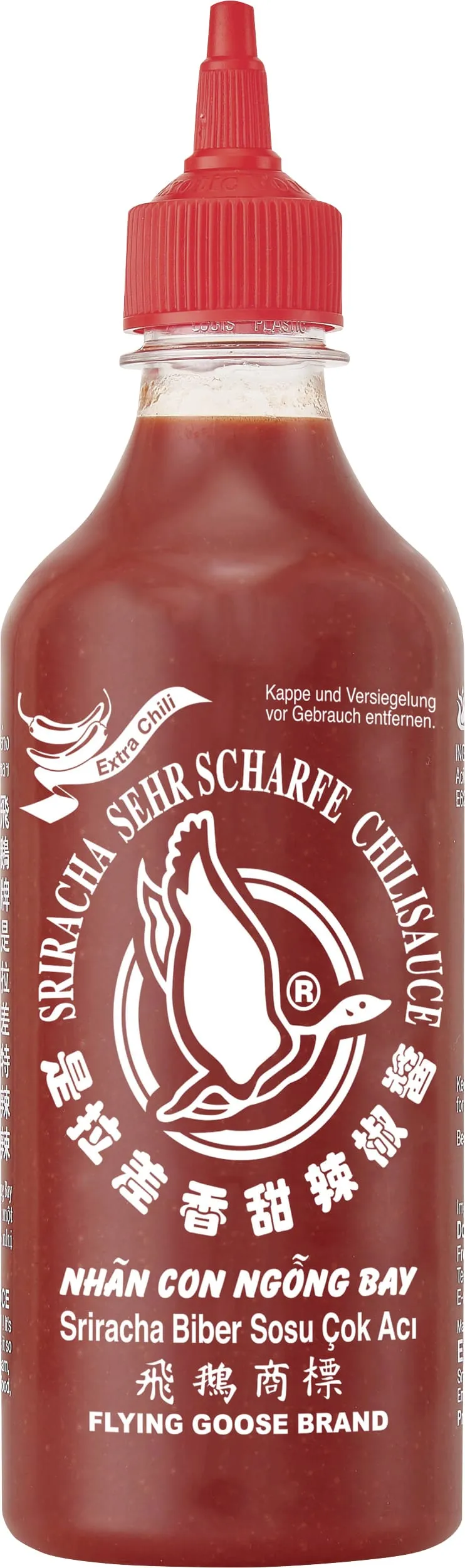 Flying Goose Chilisauce sehr scharf 455ml