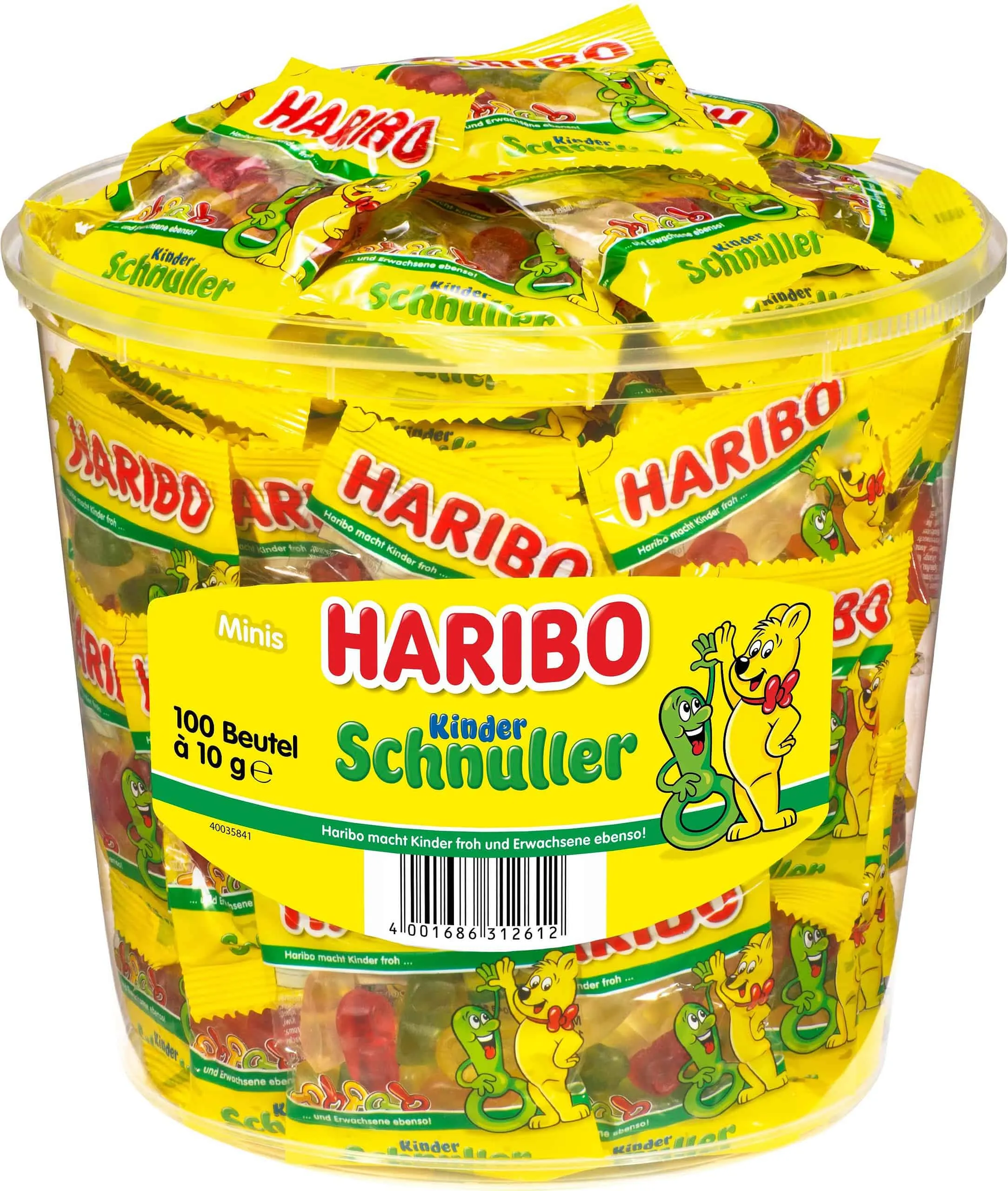 Haribo Kinderschnuller Minibeutel 100x10g