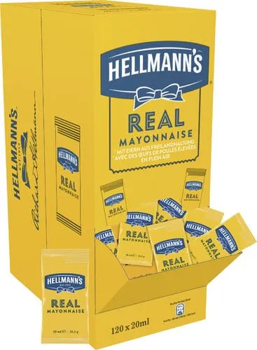 Hellmann’s Real Mayonnaise Portionsbeutel 120×20 ml