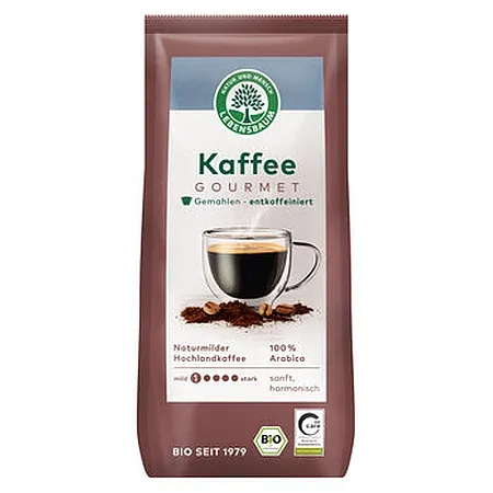 Lebensbaum Kaffee Gourmet 250g entkoffeiniert gemahlen