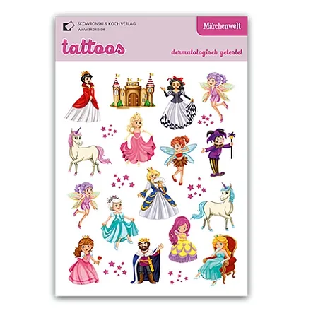 Kinder-Tattoo Märchenwelt