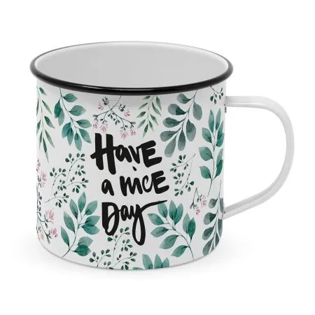 Metalltasse have a nice day – metal mug