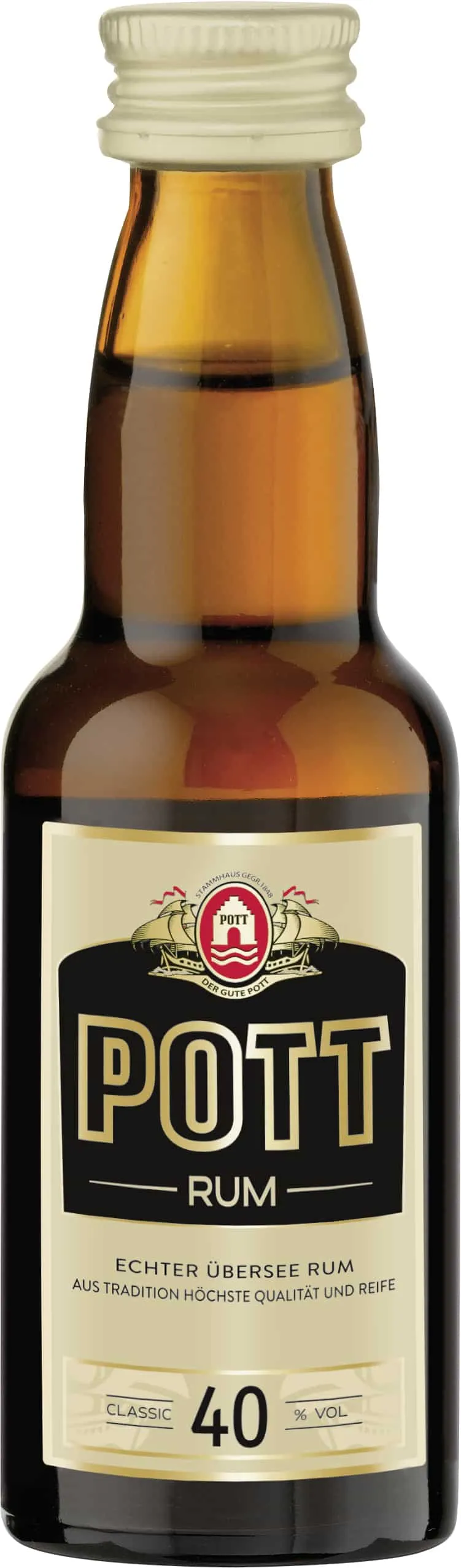 POTT Rum 40 % 25 x 0,04 L