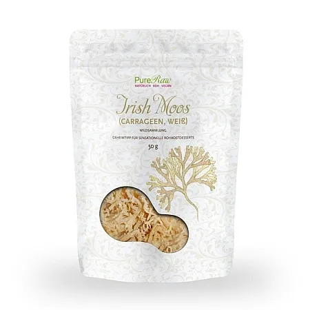 PureRaw Irish Moos weiß Wildsammlung & Roh 50g