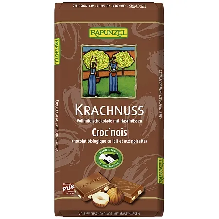 Rapunzel Vollmilch Schokolade Krachnuss 100g