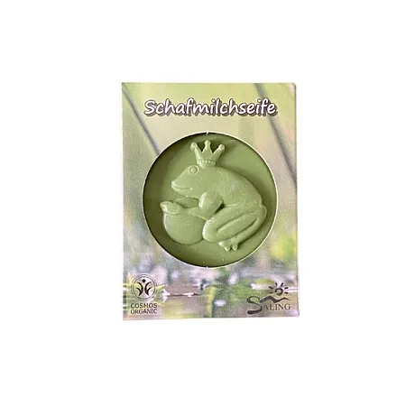 Schafmilchseife Frosch Apfel-Limette in Faltschachtel 75g
