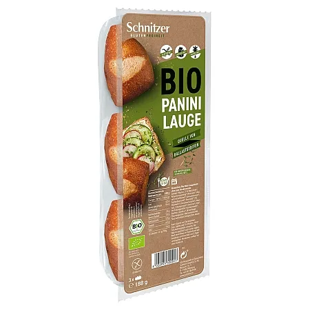 Schnitzer glutenfrei Bio Panini Lauge 3×62,6g