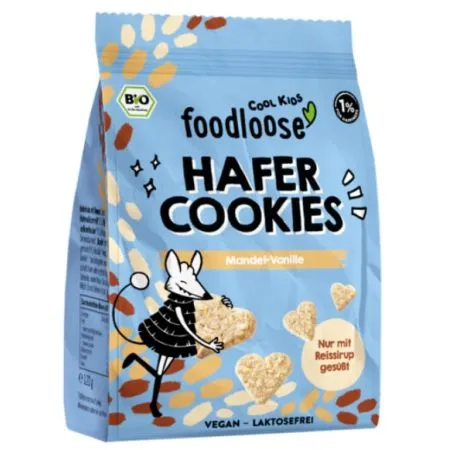 Mandel-Vanille Bio-Hafer Cookies von foodloose