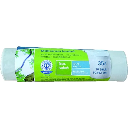 Secolan Mülleimerbeutel naturweiß 35 Liter