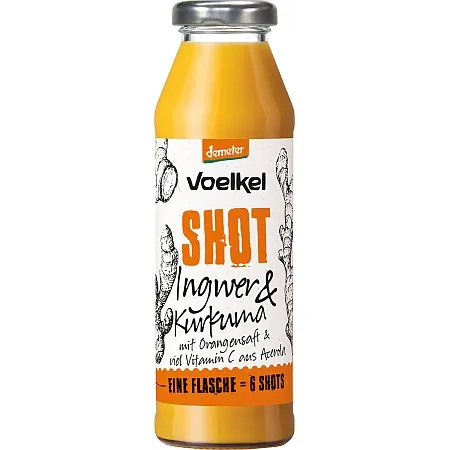 Voelkel Shot Ingwer & Kurkuma 280ml