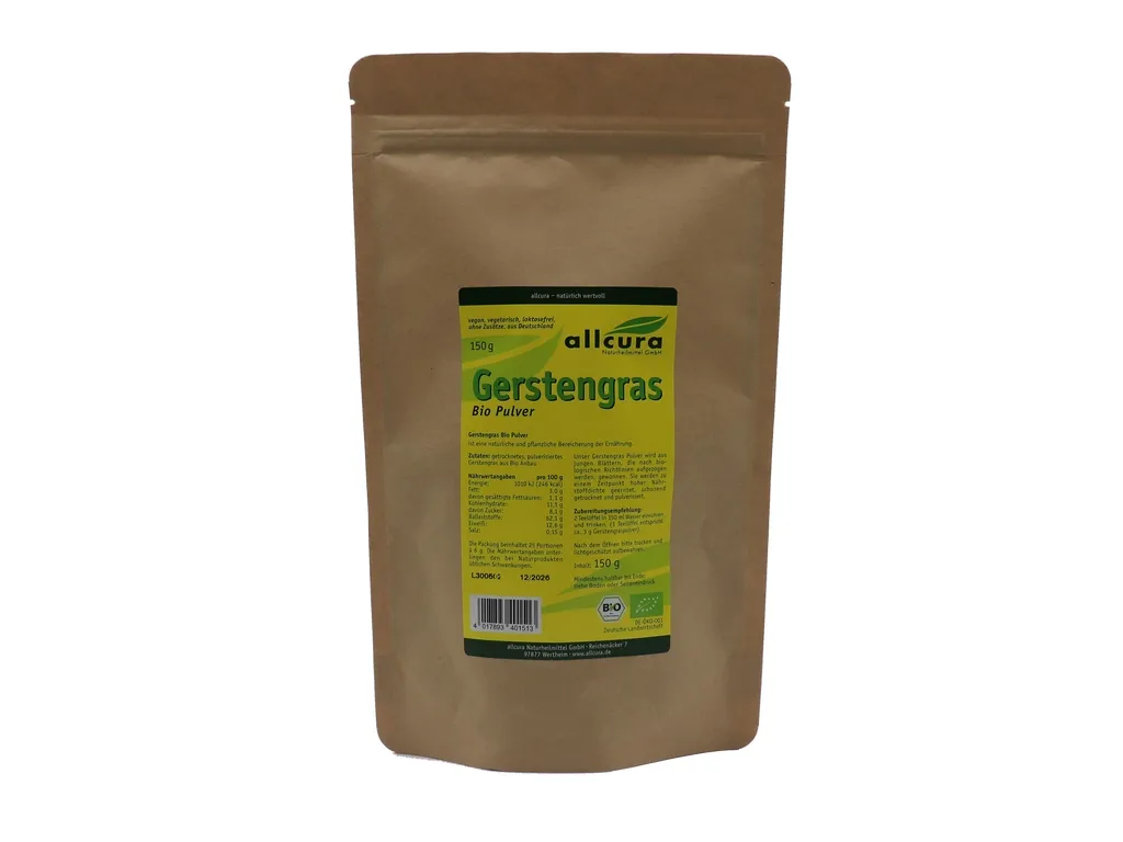 Allcura Gerstengras Pulver bio