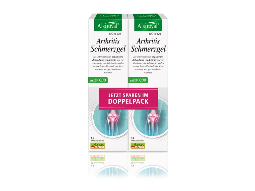 Alsiroyal Arthritis Schmerzgel mit CBD Doppelpack (2x100ml)