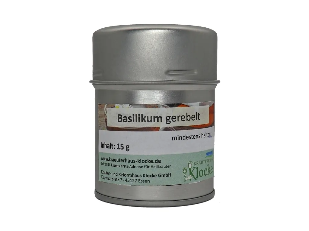Basilikum gerebelt (15g)
