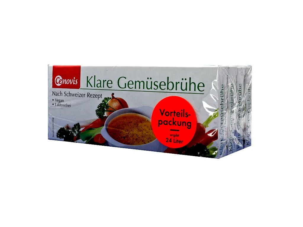 Cenovis Klare Gemüsebrühe 4×12 Stück