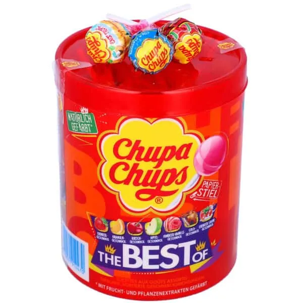 Chupa Chups Lutscher The Best Of 50er Dose 600g