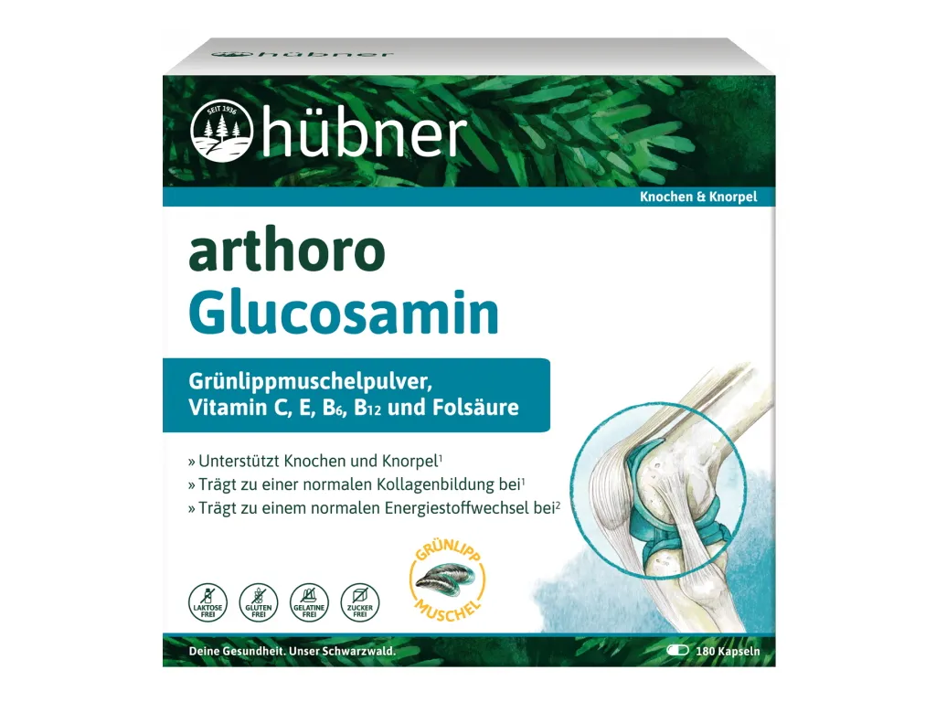 Hübner arthoro Glucosamin Kapseln (180 Stück)