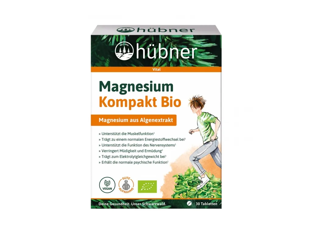 Hübner® Magnesium Kompakt Bio (30 Tabeltten)