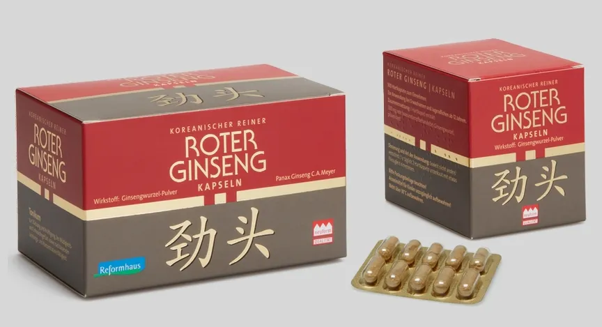 KGV Roter Ginseng Wurzelpulver Kapseln