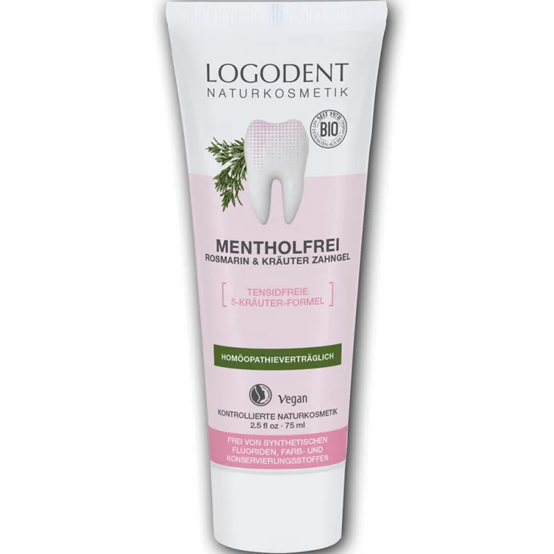 Logodent Mentholfrei Rosmarin & Kräuter Zahngel (75ml)