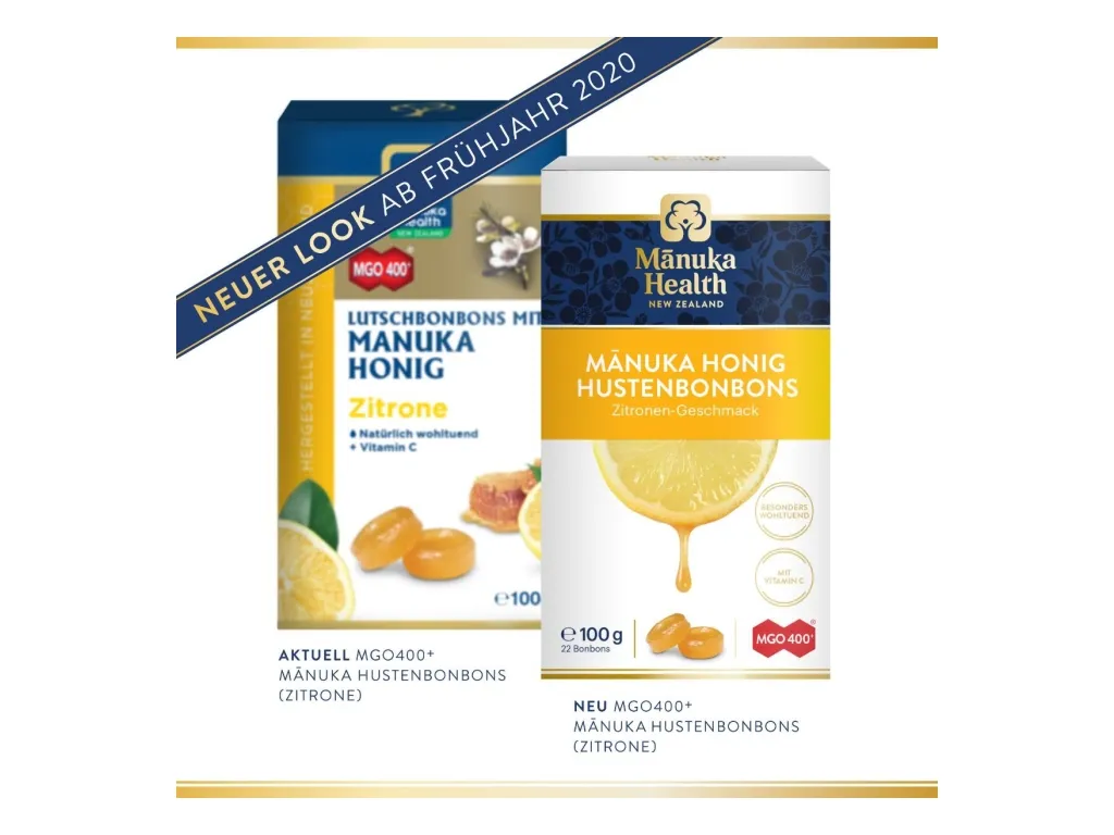 Manuka Honig MGO400+ Lutschbonbons mit Zitrone (100g) – Bild 2