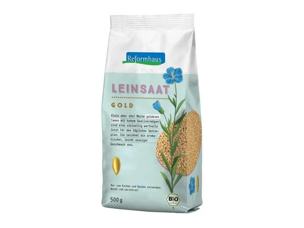 Reformhaus Leinsaat gold ganz bio (500g)