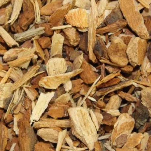 Rosskastanienrinde geschnitten