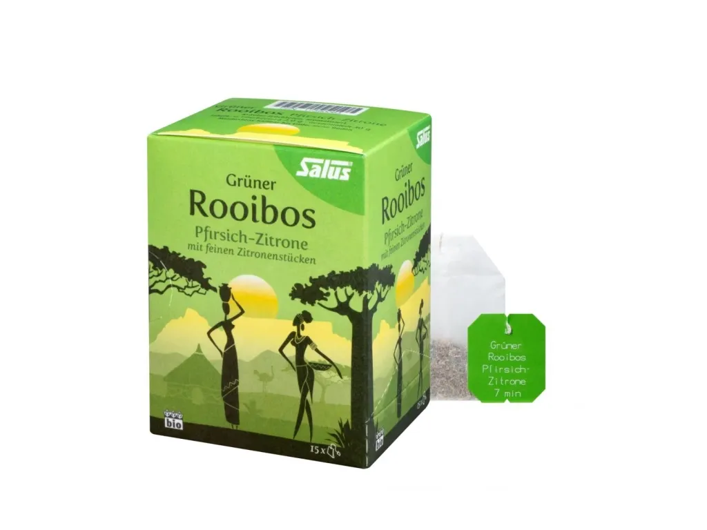 Salus Grüner Rooibos Pfirsich-Zitrone Tee bio