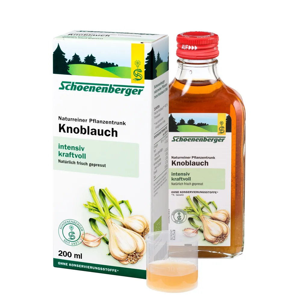 Schoenenberger naturreiner Pflanzentrunk Knoblauch bio
