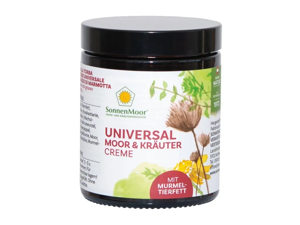 SonnenMoor Universal Moor & Kräuter Creme mit Murmeltierfett (140g)