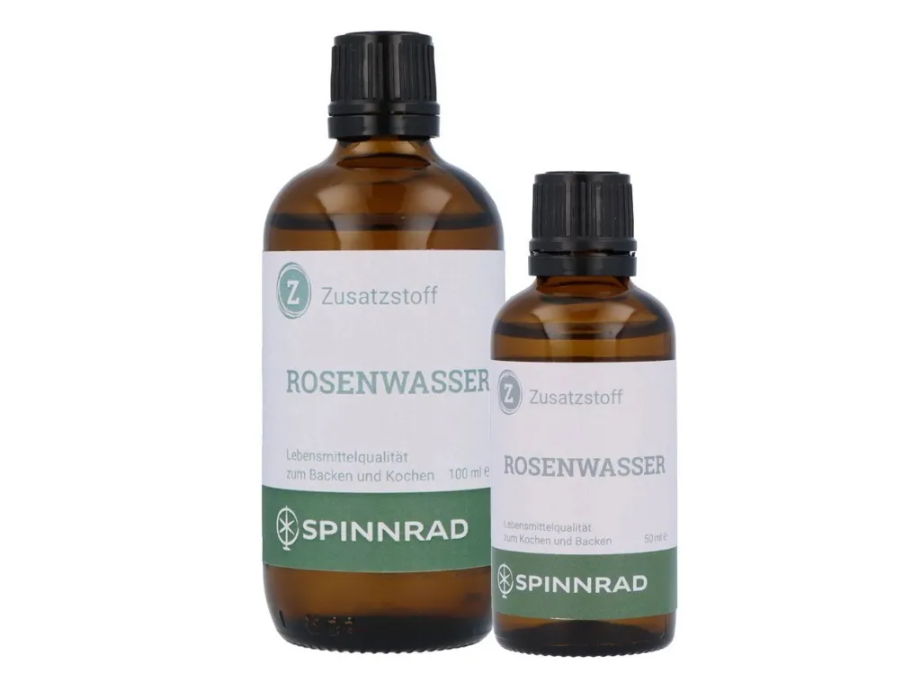 Spinnrad Rosenwasser zum Backen und Kochen (50ml)