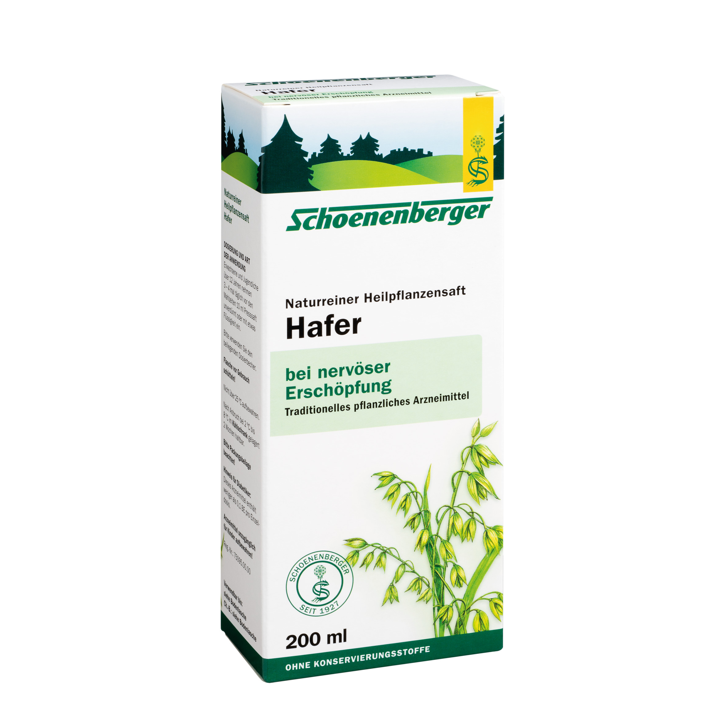 Hafer Naturreiner Heilpflanzensaft 200 ml – Bild 6