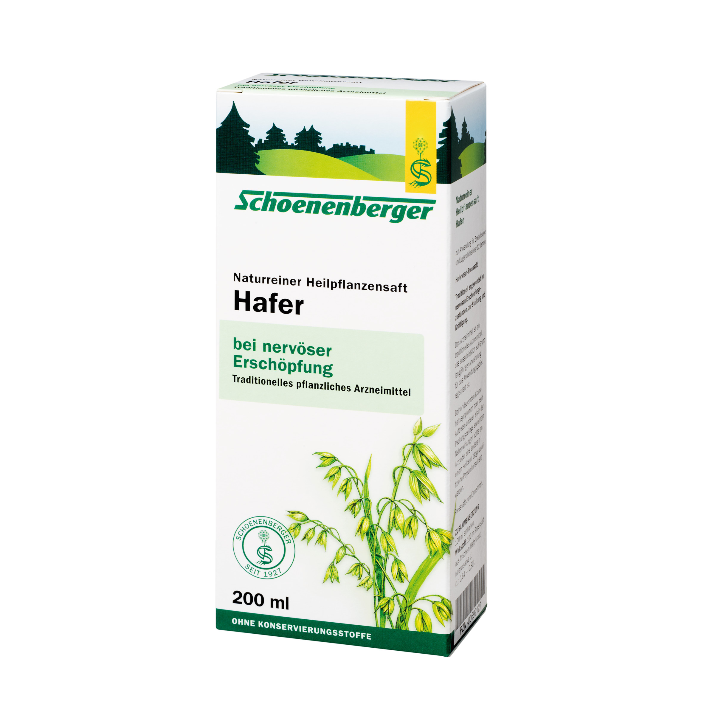 Hafer Naturreiner Heilpflanzensaft 200 ml – Bild 5