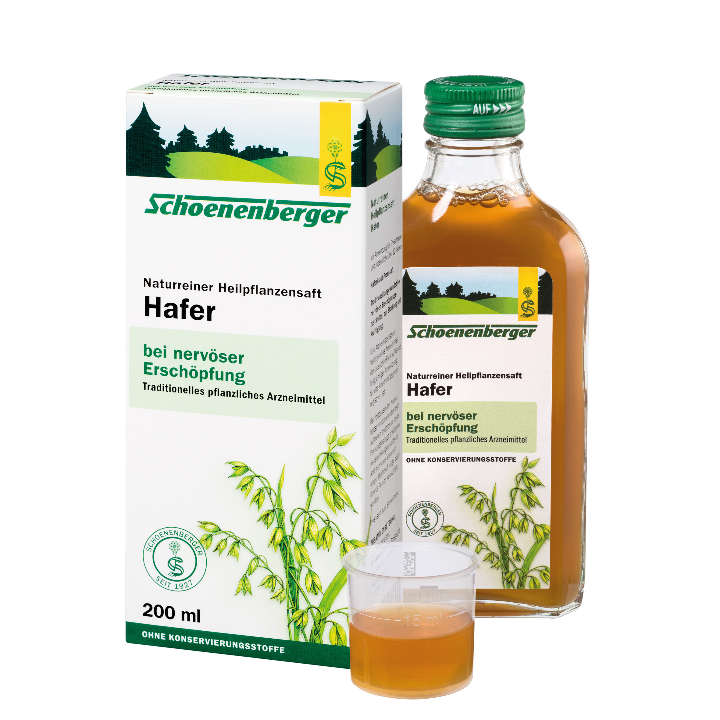 Hafer Naturreiner Heilpflanzensaft 200 ml