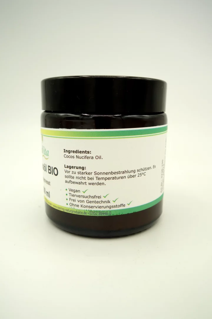 Kokosöl kaltgepresst Bio 100ml – Bild 3